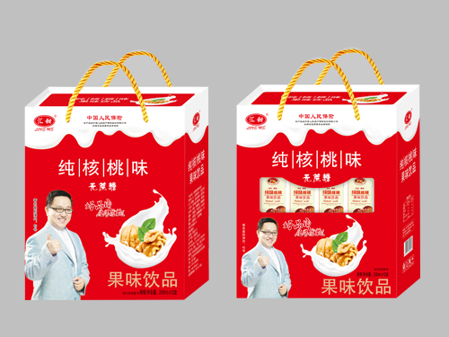 吉林純核桃味無(wú)蔗糖果味飲品禮盒